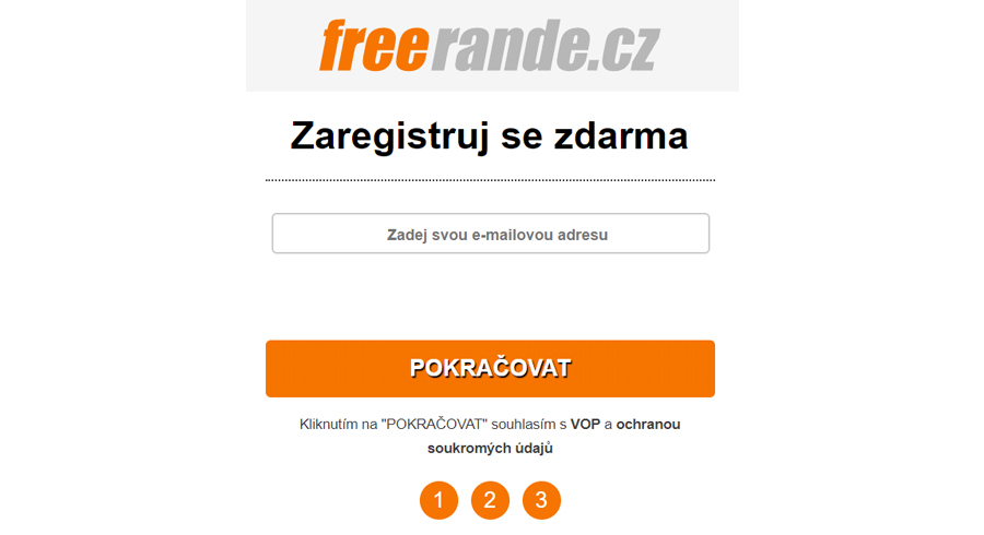 Seznamka Freerande.cz registrace