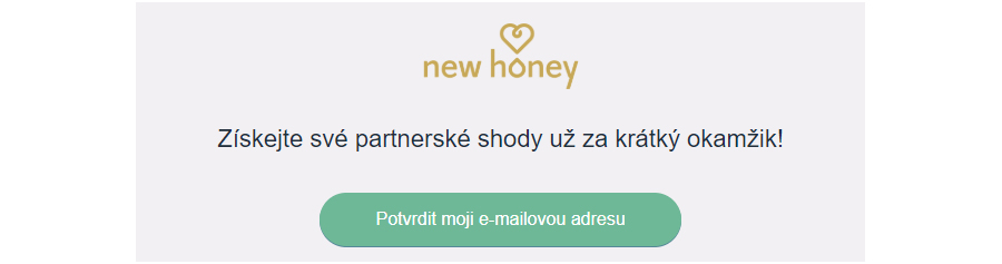 Seznamka NewHoney.cz potvrzení