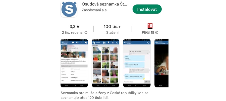 Seznamky aplikace - Štěstí.cz