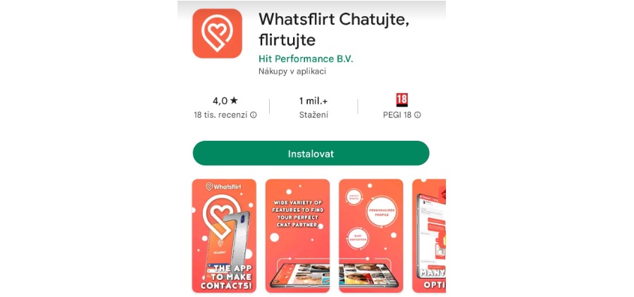 Seznamky aplikace - WhatsFlirt